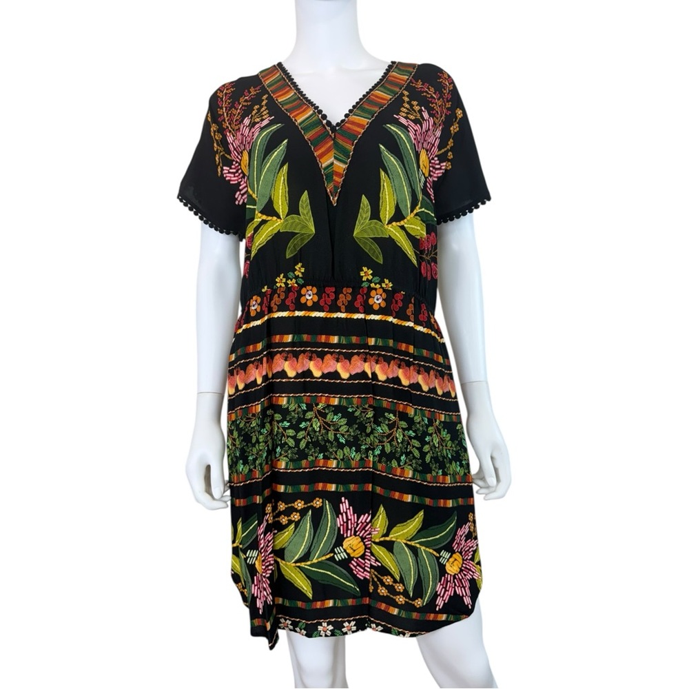 Farm Rio x Anthropologie NWT Nieves Cover-up Tunic Dress Size M K0734